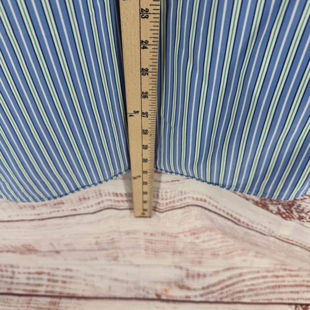 Ralph Lauren Shirt Mens Large Custom Fit Striped Button Down Long Sleeve Preppy - Picture 7 of 8